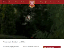Tablet Screenshot of henburygolfclub.co.uk